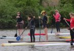 Paddleboarding on the James